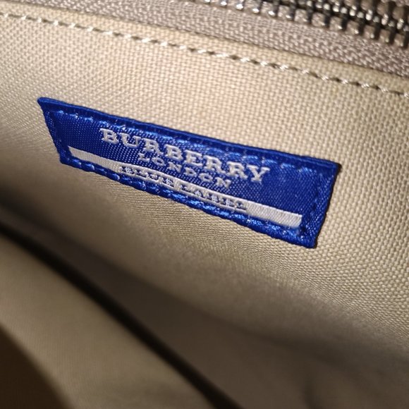 Burberry Blue Label Pink Checked Tote - Picture 4 of 11